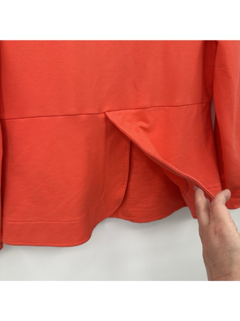 NEON BUDDHA jacket blazer orange PM petite lagenlook art teacher artsy organic - Picture 7 of 8